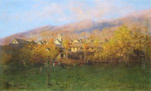 Paysage De Campagne by Achille Tominetti