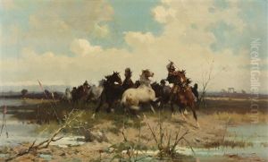 Zusammentreiben Wilder Pferde