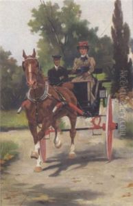 Kutschenfahrt by Augusto Tominz