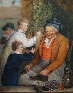 Shoe Cleaner Has Fallen Asleep by Charles F. Tomkins