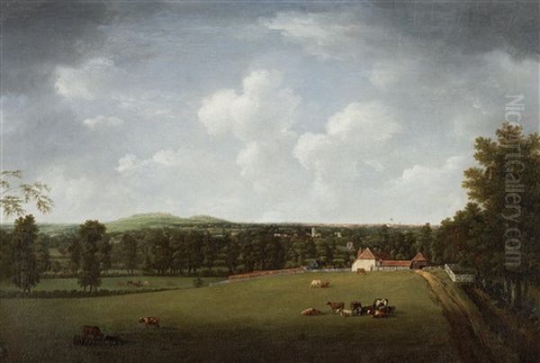 Distant View Of A Town (+ Another; 2 Works) - view 1