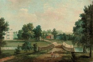 The Elysian Garden At Audley End, Saffron Walden by William Tomkins