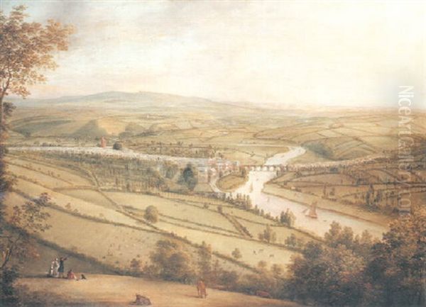 A Panoramic View Of Totnes, Devon - view 1