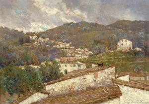 Paesaggio Dell'appenino Toscano by Adolfo Tommasi