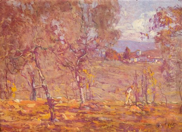 Campagna Toscana Con Figura - view 1