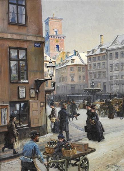 Street Life On Gammeltorv, Copenhagen - view 1