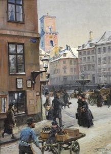 Street Life On Gammeltorv, Copenhagen by Peter Tom-Petersen