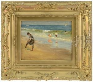 At The Beach by Frank Hector Tompkins