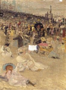 At The Beach by Frank Hector Tompkins
