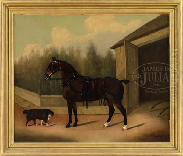 Carriage Horse In Full Harness - view 1