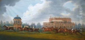 The Finish Of The St. Leger Stakes by Clifton Tomson