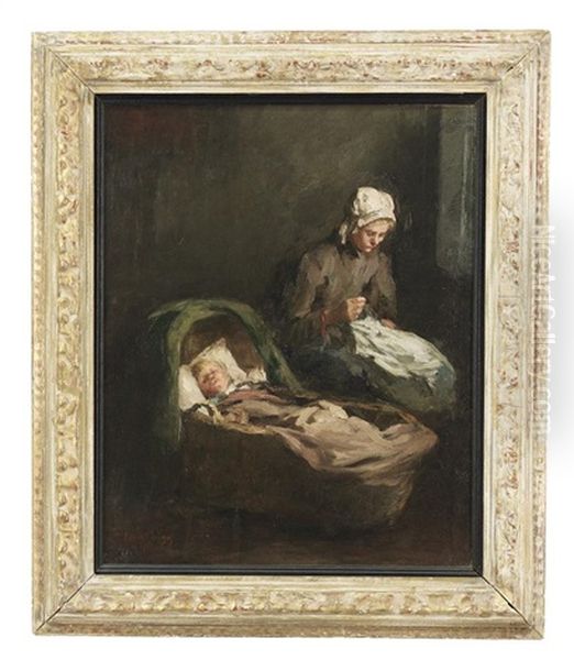 Mother And A Sleeping Child - view 1