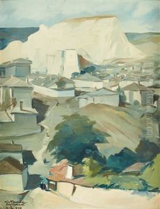 View Over The Town Of Balchik by Nicolae Tonitza