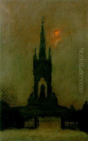 Winter Sun Over The Albert Memorial - view 1