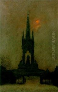 Winter Sun Over The Albert Memorial