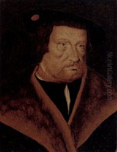Portrat Eines Bartigen Mannes Mit Pelzverbramtem Kragen Und Barett