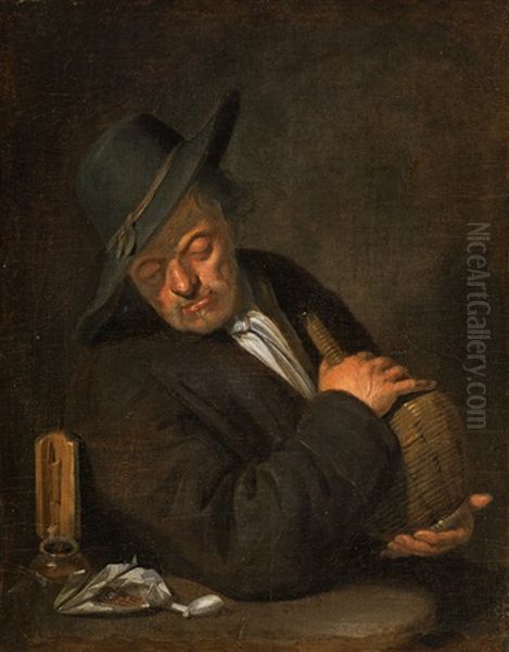 Man With Wine Bottle - view 1