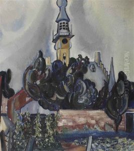 View Of The City Hall Of Veere by Charley Toorop