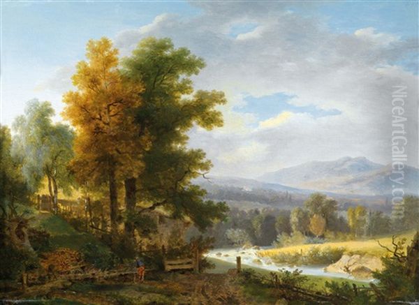 Washerwomen In An Open Landscape - view 1