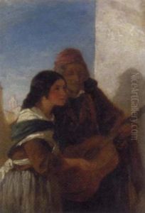 The Blind Beggar by Francis William Topham