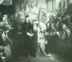 'a Poung Of Flesh'-the Merchant Of Venice by Francis William Topham