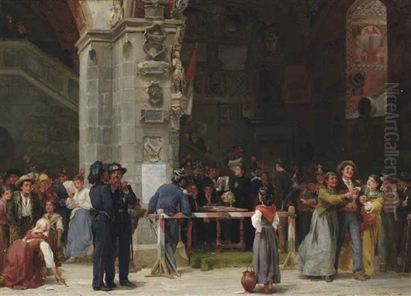 Drawing For Military Service - Modern Italy by Frank William Warwick Topham