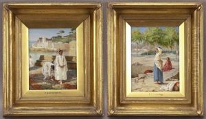 A Passing Stranger And First Communion by Frank William Warwick Topham
