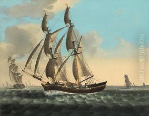 A Snow Off The Coast by Dirk Antoon Josephus Franciscus Topke