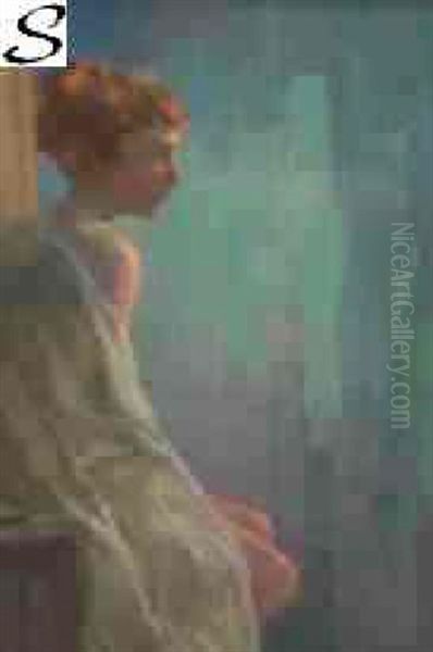 Portrait Of A Woman Gazing - view 1
