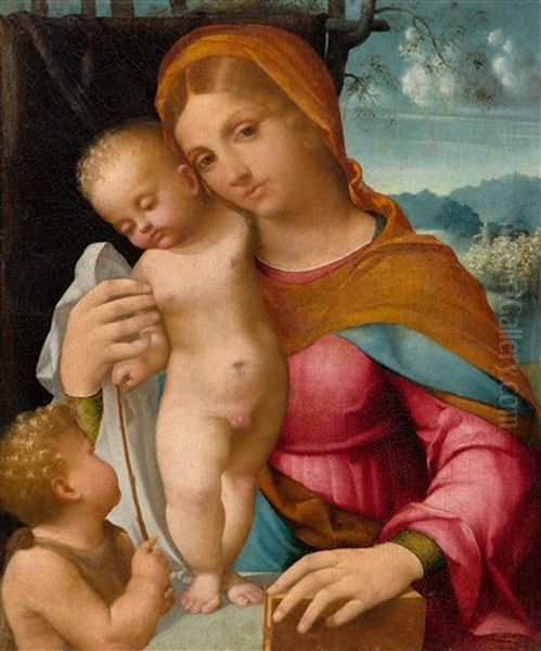 Madonna With Christ And John - view 1