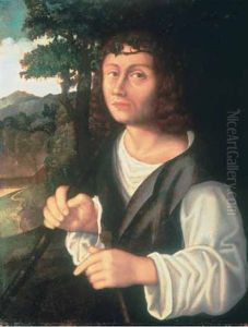 Pastore Davanti A Un Paesaggio by Francesco di Marco India Torbido