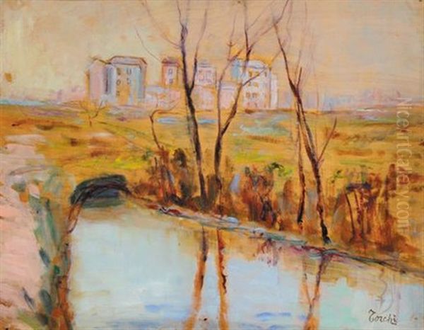 Paesaggio Con Canale - view 1
