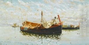 Suditalienische Seestucke Mit Segelschiffen (pair) by Francesco Saverio Torcia