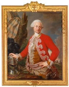 Portrat Des Kgl. Polnischen Und Kurfurstlich Sachsischen Kammerherrn, Gardekapitans Und Generalleutnants Der Infanterie Joseph De Saint Etienne Borne by Stefano Torelli