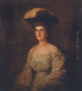 Sitzende Dame Mit Hut
