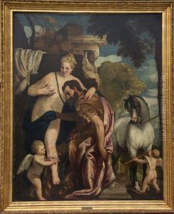 Mars And Venus United By Love After Veronese by Antonio Milocco Torino