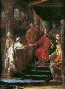 Saint Louis Recevant L'ambassadeur Du Roi De Tartarie (sic)