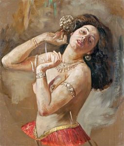 Arabic Dancer by Gyula Tornai