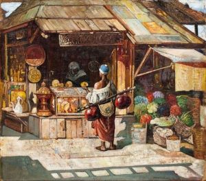 Scene De Marche by Gyula Tornai