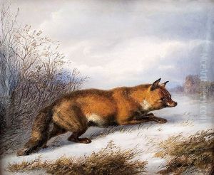 Schnurender Fuchs by Karl Wilhelm Tornau