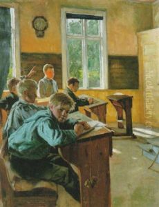 Interior Av Ett Klassrum by Carl-Erik Toerner