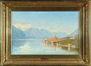 Blick Auf Malcesine Am Gardasee