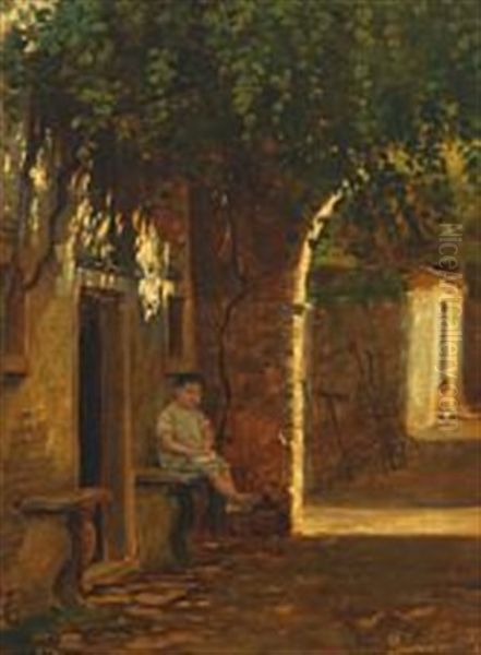 Street Scenery From Sirmione, Italy - view 1