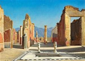 View From Pompeii by Wenzel Ulrik Tornoe