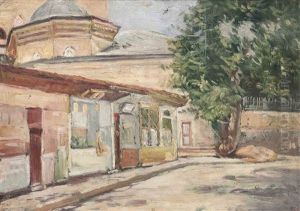 Topkapi / Istanbul (from The Artist"s House Street) by Ali Riza Toroslu
