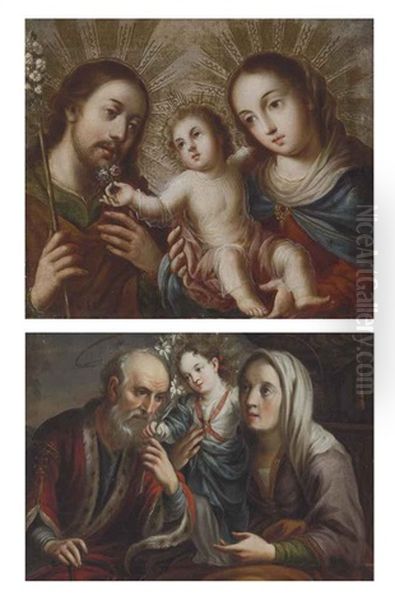 Sagrada Familia (holy Family) (+ Virgen, San Joaquin, Santa Ana (virgin, St. Joaquim And St. Anne); 2 Works) - view 1