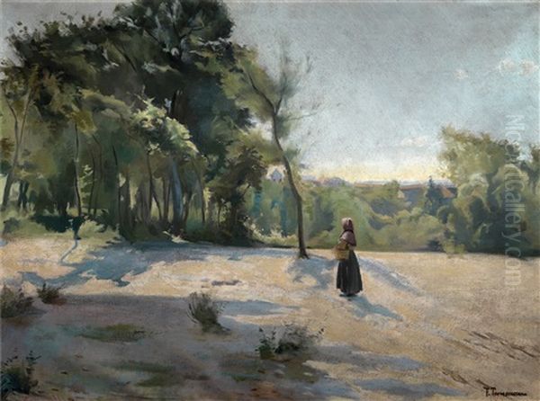 Campesina En Paisaje - view 1
