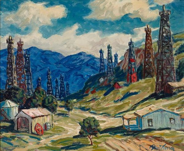 Oil Derricks, Southern California - view 1