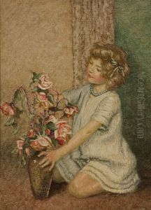 Child With Flowers by Elliot Bouton Torrey