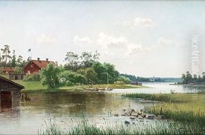 Hus Vid Sjo by Harald (Sten H.) Torsslow